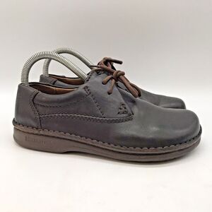 Birkenstock Memphis Footprints Shoe Women's 6 Dark Brown Leather Lace Up Oxford